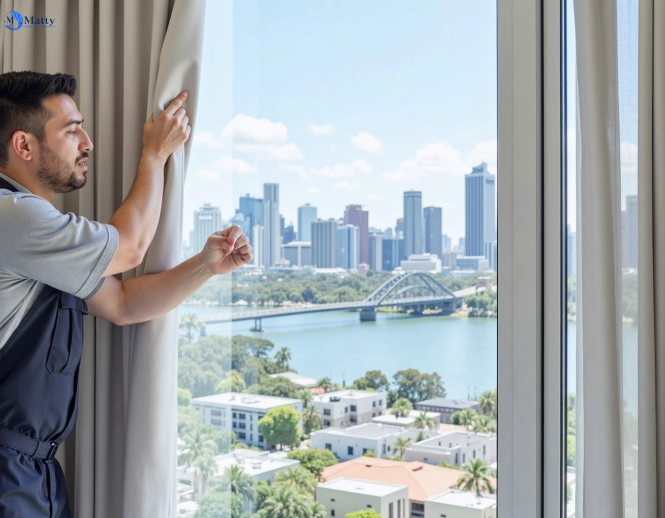 Professional curtain steam cleaning service minyama QLD by Matty Curtain Cleaning